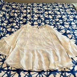 Anthrpologie Eri+Ali white blouse
